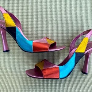 Babydoll Colorblock Kitten Heels🍭.